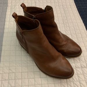 Lucky Brand Congac Leather Booties